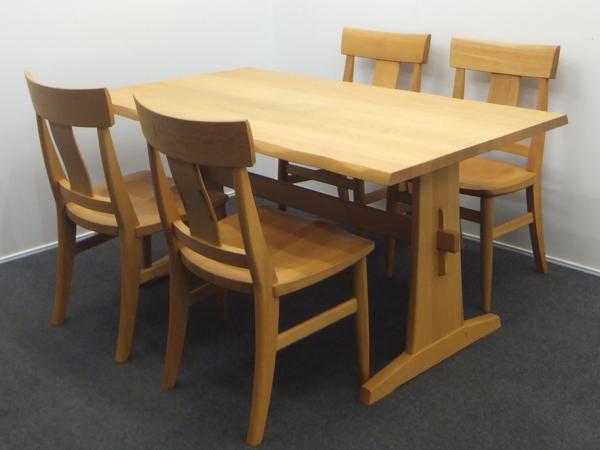長久手市でKASHIWA 柏木工 ダイニングセット 4人用 テーブル イス 飛彈家具のお買取