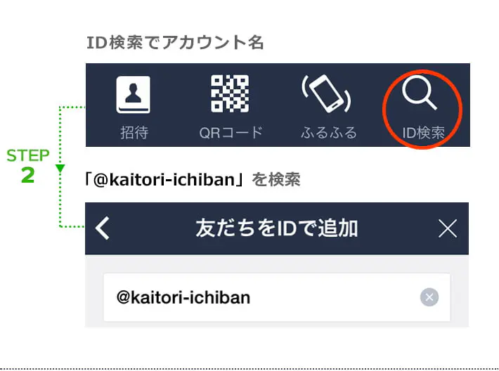 LINE@の登録 STEP2