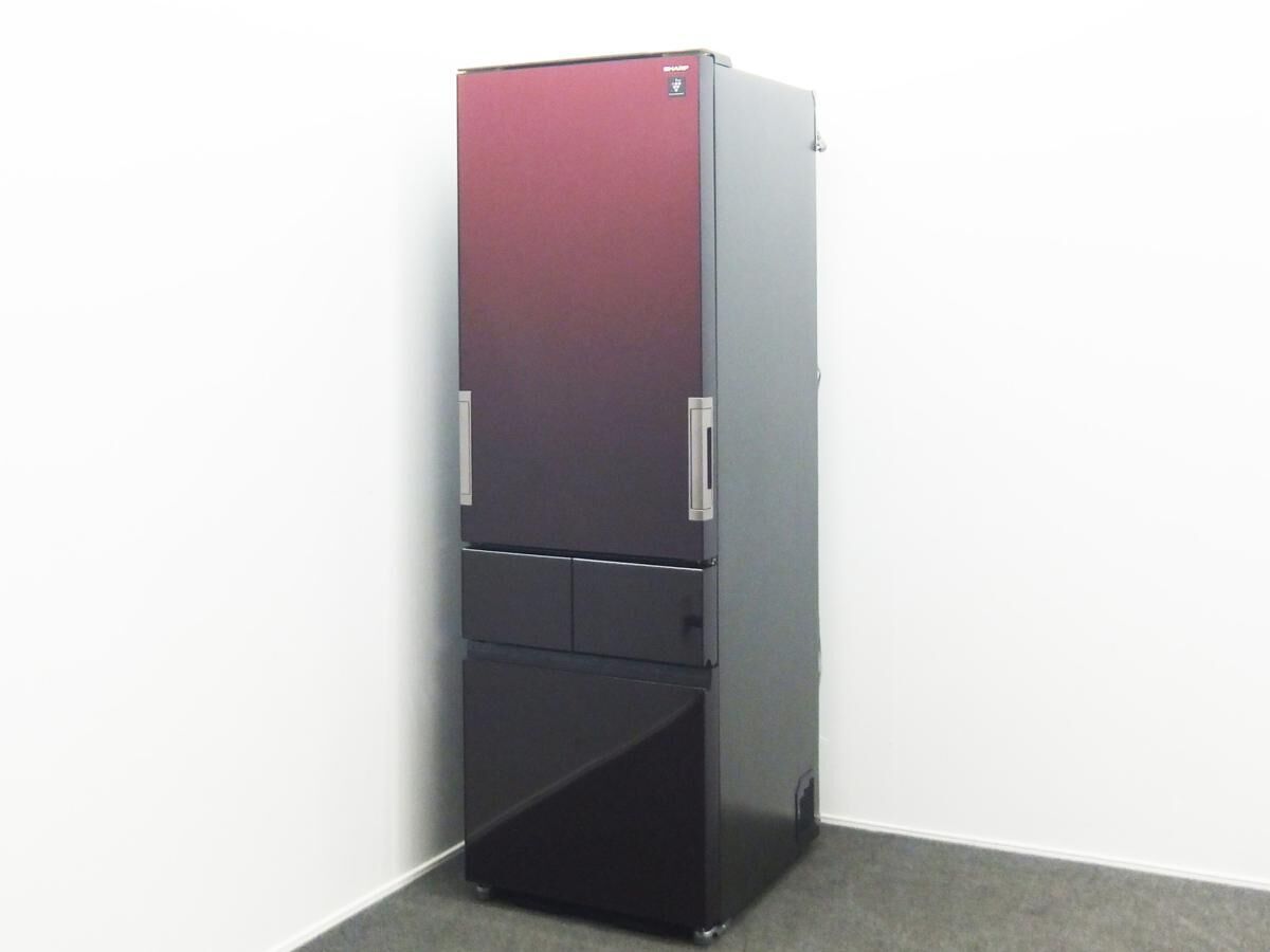 愛西市でシャープ 415L冷蔵庫 スリムメガフリーザー SJ-GT42C-R  プラズマクラスター搭載のお買取