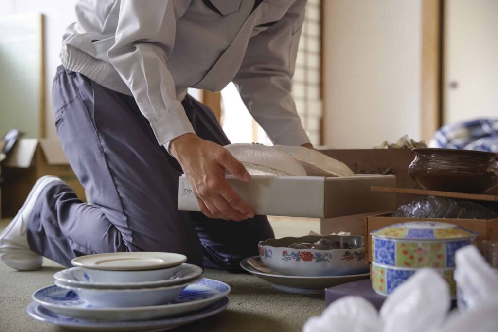 遺品整理の様子