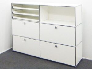 USM Haller ハラーシステム 2列3段 ホワイト キャビネット ｗ152-75000