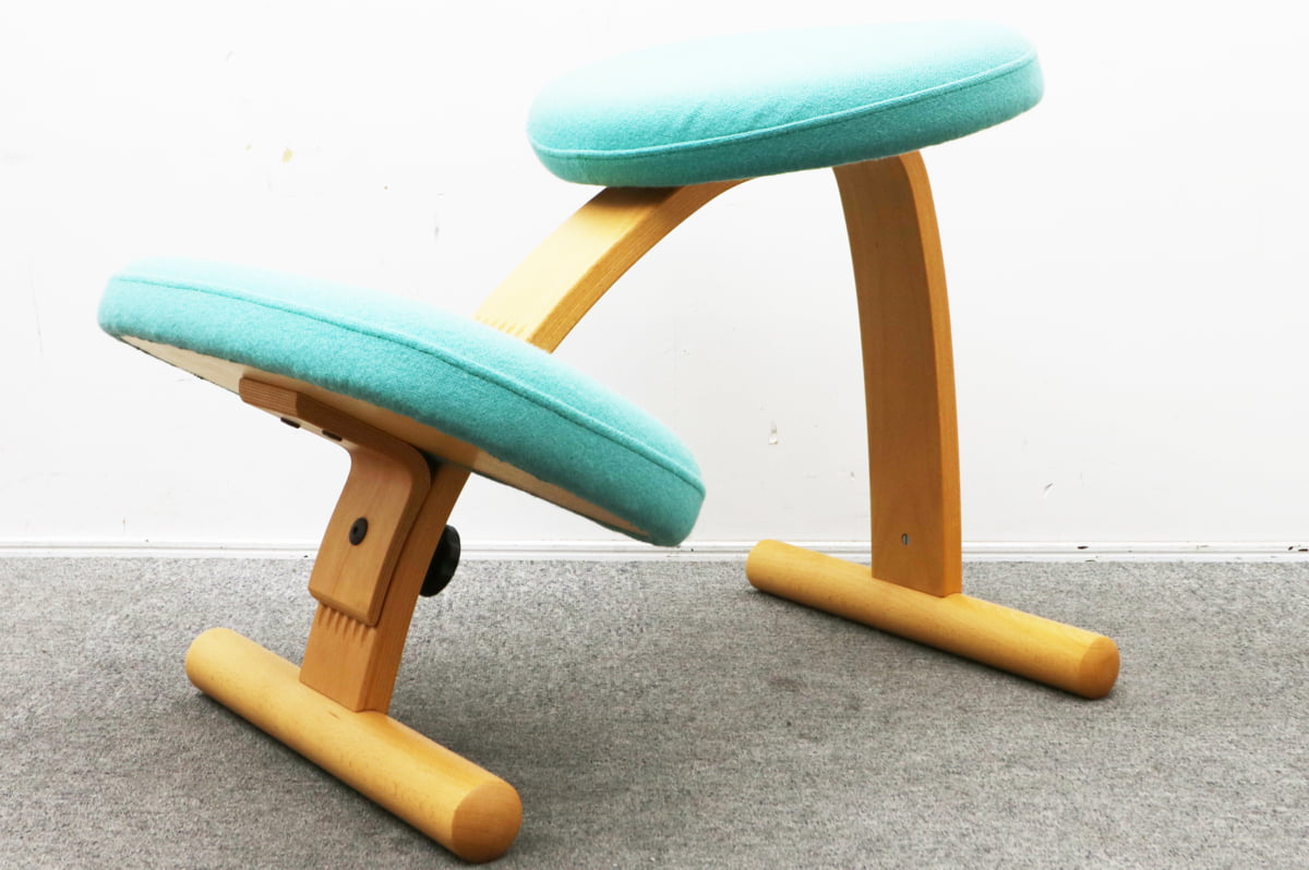 ■Rybo/リボ■北欧/ノルウェー■BalansEASY■ブナ材■バランスチェア■ssx78y Rybo リボ社 Balance Easy バランスイージー チェア ブルー 青 リボ