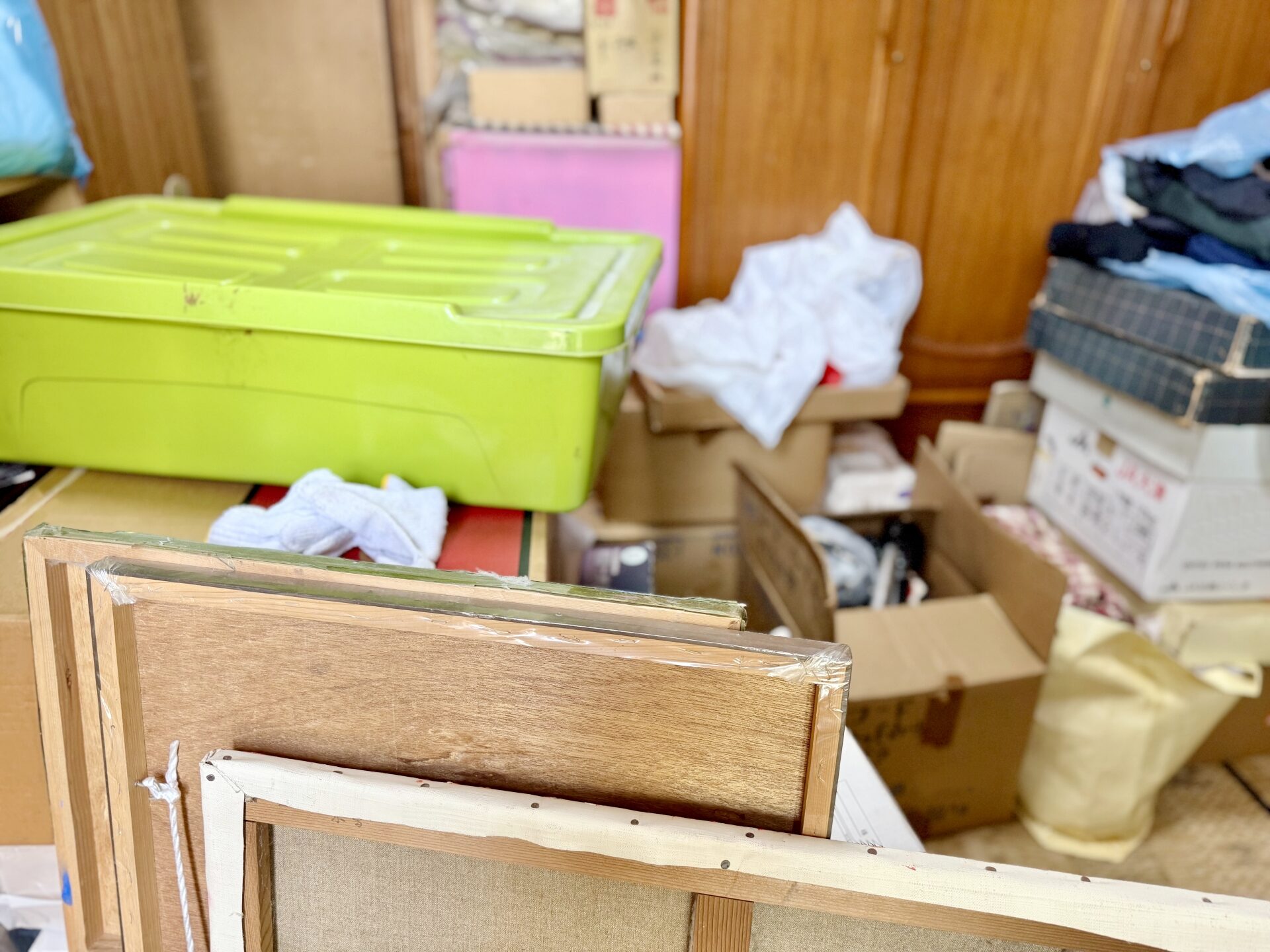 大量の荷物