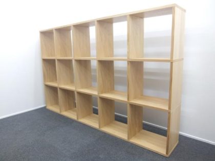 MUJI 無印良品 オーク材スタッキングシェルフ 5×3段 ｗ120-16000
